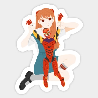 Asuka & Unit-02 Sticker